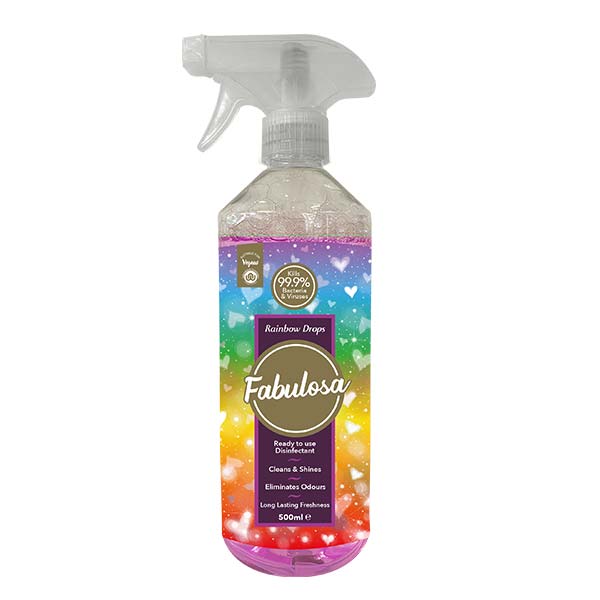 Fabulosa Allzweckreiniger-Spray, Regenbogentropfen, 500 ml