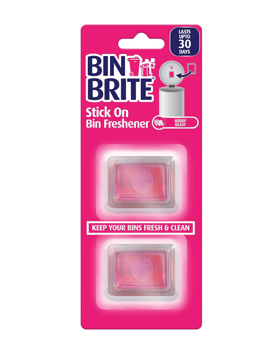 Bin Brite Stick-on Bin Refreshener – Selbstklebender Geruchsentferner für Mülleimer, Lang anhaltende Frische bis zu 30 Tagen